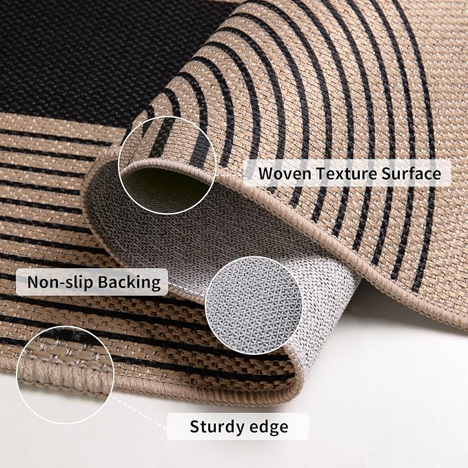 Tangsoo Easy Jute 5x7 Large Washable Area Rug - Image 3