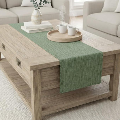 Coffee Table Runner 14x36 inch Short Table Runner by OveeshaHomeDecor