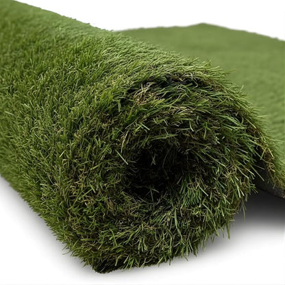 Ottomanson Artificial Turf Natural 78" x 28', Realistic Grass Carpet by Ottomanson