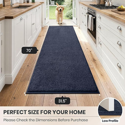 PURRUGS Dirt Trapping Door Mat 31.5" x 70", Non-Slip Machine Washable Entryway - Image 8