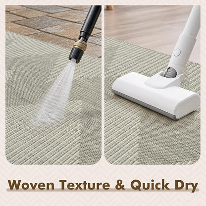 MontVoo-Outdoor Rug Carpet Patio Rug 8x10 Polypropylene Indoor Outdoor Rugs - Image 6