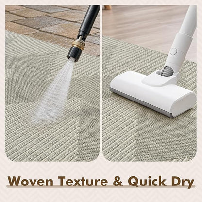 MontVoo-Outdoor Rug Carpet Patio Rug 5x7 ft Polypropylene Indoor Outdoor Rugs - Image 4