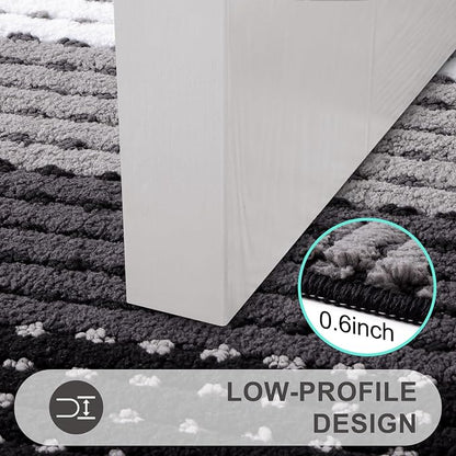 Kitinjoy Indoor Outdoor Door Mat, 71x47 Non-Slip Absorbent Dirt Trapper - Image 4