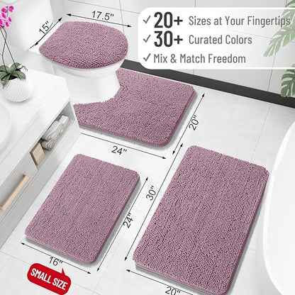OLANLY Large Bathroom Rugs 50x30, Extra Soft Absorbent Chenille Bath Rugs - Image 2