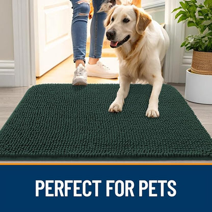 OLANLY Dog Door Mat for Muddy Paws 47x24, Absorbs Moisture and Dirt, Absorbent - Image 6