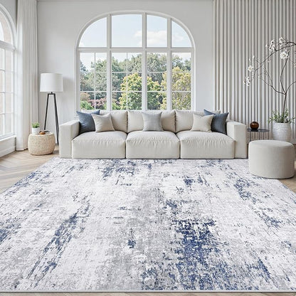 Area Rugs 8x10 Living Room: Large Modern Abstract Washable Rug Soft Anti-Skid by GENTDRIZZ