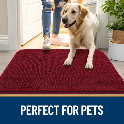 OLANLY Dog Door Mat for Muddy Paws 45x27, Absorbs Moisture and Dirt, Absorbent - Image 6