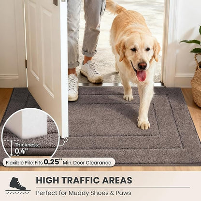 PURRUGS Dirt Trapping Door Mat 32" x 47", Non-Slip/Skid Machine Washable - Image 6