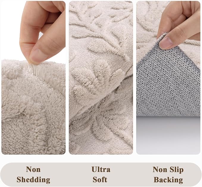 Vaukki 2x8 Runner Rug for Living Room, Soft Fluffy Washable Modern Floral - Image 2