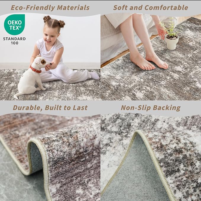 2x4 Washable Non-Slip Runner Rug – Small Throw Rug - Image 6