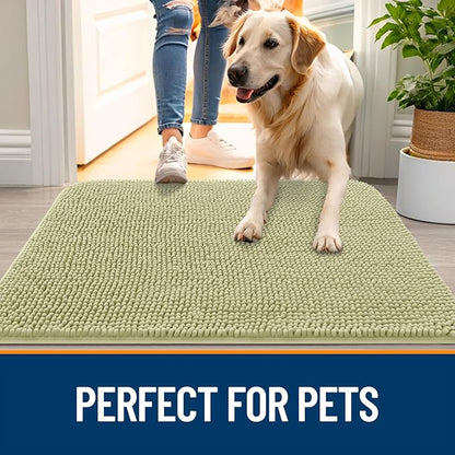 OLANLY Dog Door Mat for Muddy Paws 32x20, Absorbs Moisture and Dirt, Absorbent - Image 6