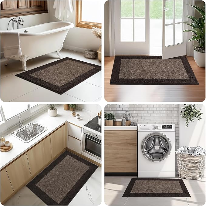 Indoor Door Mat 20" x 32", Washable Kitchen Rug, Non Slip Entryway Rug - Image 5