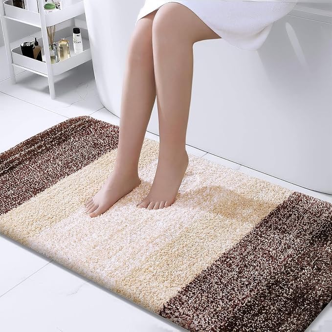 OLANLY Bathroom Runner Rugs Mat 47x24, Extra Soft Absorbent Microfiber Bath Rugs by OLANLY