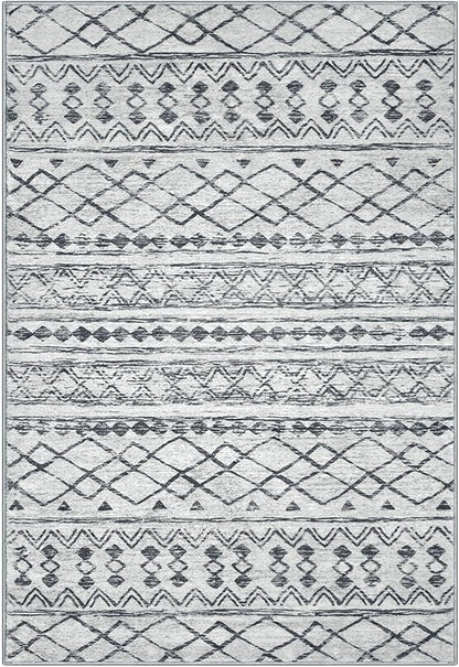 KUTA Moroccan 8x10 Rugs for Living Room Grey, Washable Boho Area Rug Non-Slip - Image 8