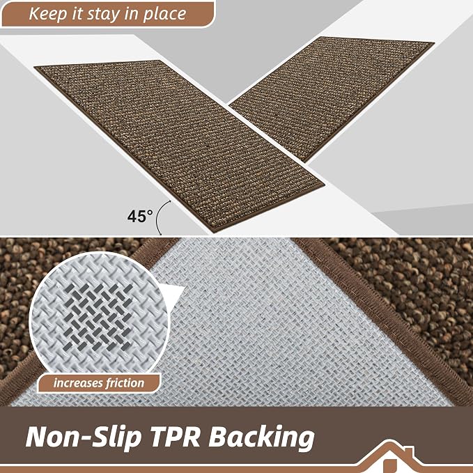 BEQHAUSE Dirt Trapper Door Mat 24" x 36", Non-Slip Washable Doormats Entrance - Image 6