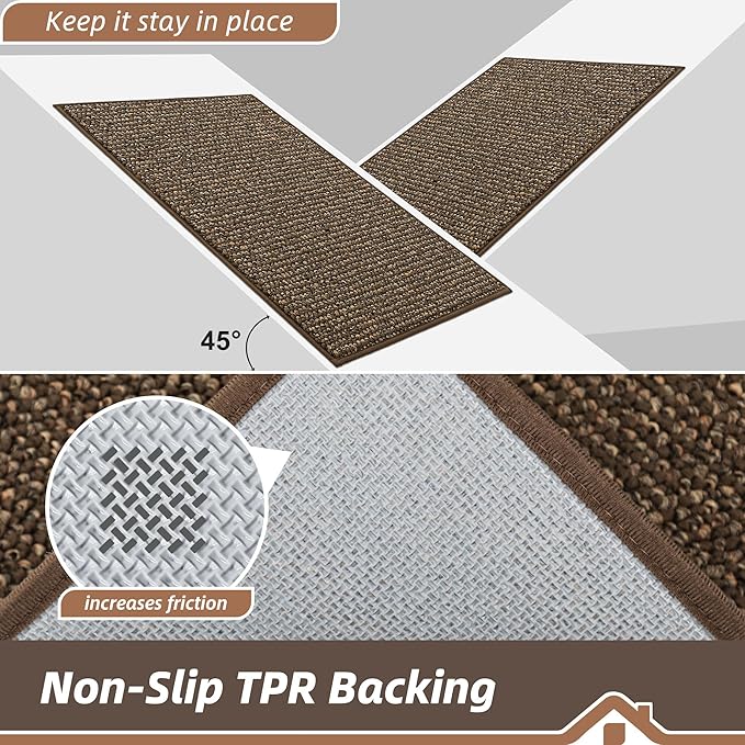 BEQHAUSE Dirt Trapper Door Mat 20" x 48", Non-Slip Washable Doormats Entrance - Image 6
