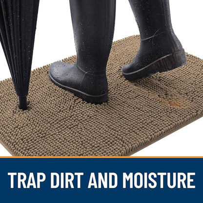 OLANLY Dog Door Mat for Muddy Paws 40x24, Absorbs Moisture and Dirt, Absorbent - Image 2