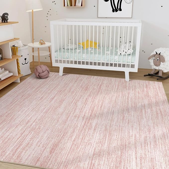 Nakagishi 5x8 Area Rugs Living Room: Washable Large Vintage Rug Neutral - Image 8