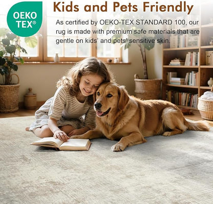 8x10 Ft Large Area Rugs for Living Room, Soft Non-Slip Washable Rugs Modern - Image 5