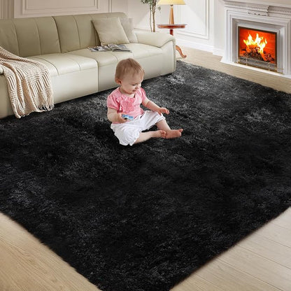 5X8 Ultra Soft Rug for Living Room, Fluffy Shag Area Rug for Bedroom, Modern - Image 9