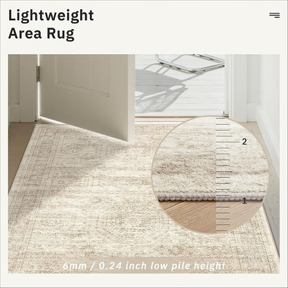 Soalmost Runner Rug 2'6" x 12' Washable Non-Slip Runner Rugs - Image 7
