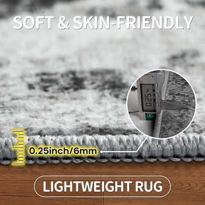 6x9 Area Rugs for Living Room Rug Washable: Modern Rug for Dining Room Bedroom - Image 6