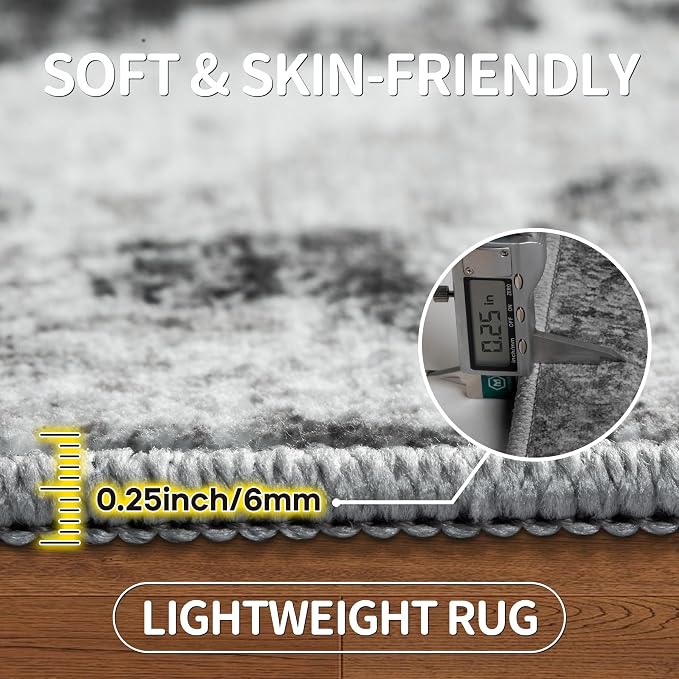 8x10 Area Rugs for Living Room Rug Washable: Modern Large Rug for Dining Room - Image 6