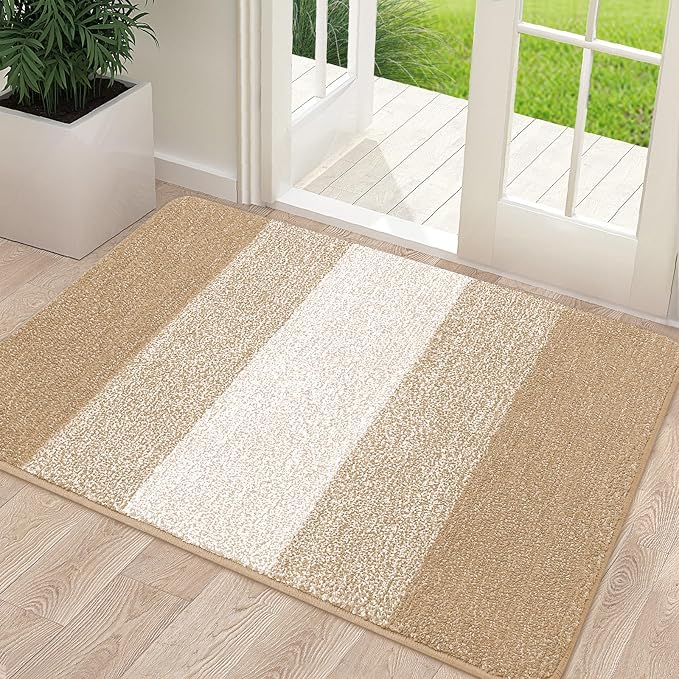 Kitinjoy Indoor Outdoor Door Mat, 40x24 Non-Slip Absorbent Dirt Trapper by Kitinjoy