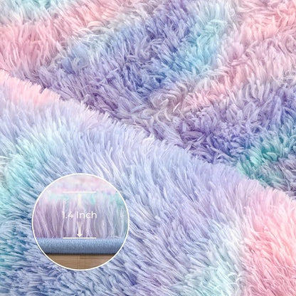 Litanika 8x10 Fluffy Shag Faux Fur Area Rug - Image 5
