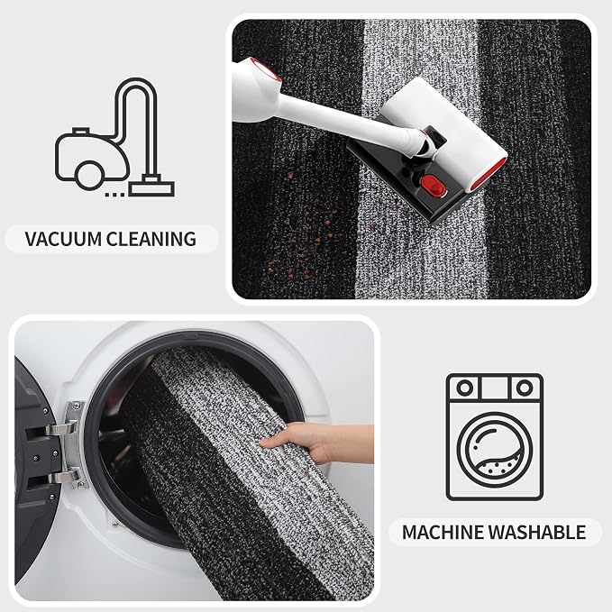 Kitinjoy Indoor Outdoor Door Mat, 54x24 Non-Slip Absorbent Dirt Trapper - Image 5