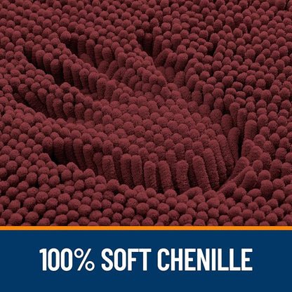 OLANLY Toilet Rugs U-Shaped 20x20, Extra Soft Absorbent Chenille Contour - Image 3