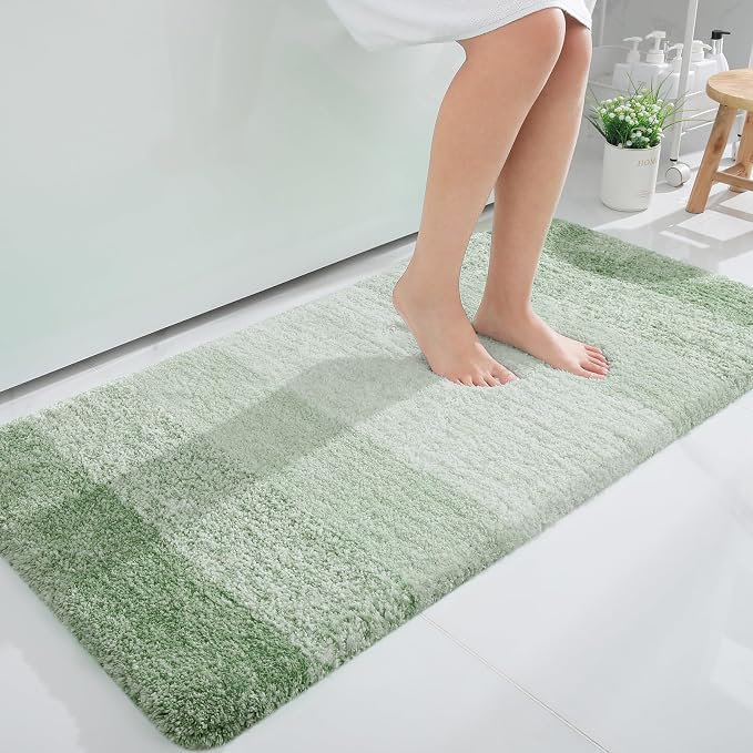 OLANLY Bathroom Runner Rugs Mat 47x24, Extra Soft Absorbent Microfiber Bath Rugs by OLANLY