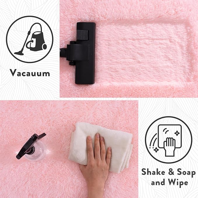 Large Shag Rugs 6 x 9, Soft Fluffy Fuzzy Plush Carpet, Anti-Skid Shaggy Rug - Image 8