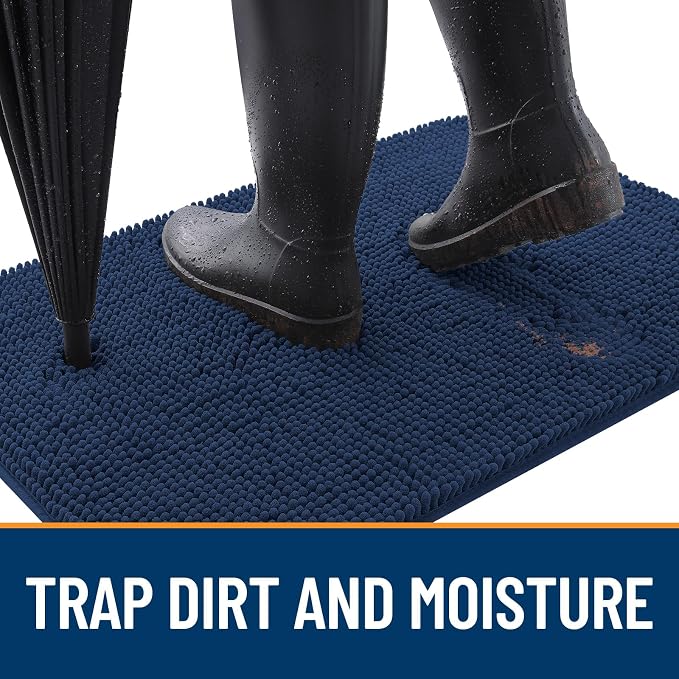 OLANLY Dog Door Mat for Muddy Paws 50x30, Absorbs Moisture and Dirt, Absorbent - Image 2