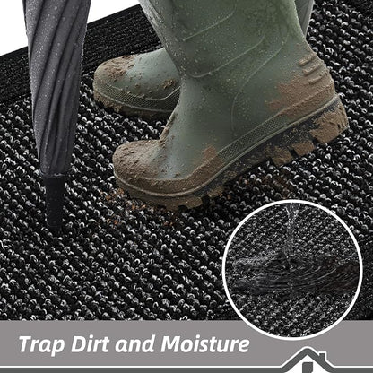 BEQHAUSE Indoor Door Mat 20" x 32", Dirt Trapper Door Mats Non-Slip Entryway - Image 3