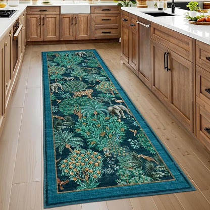 GarveeHome Jungle Rug 2x6 Kitchen Runner Rug Non Slip Washable Runners by GarveeHome