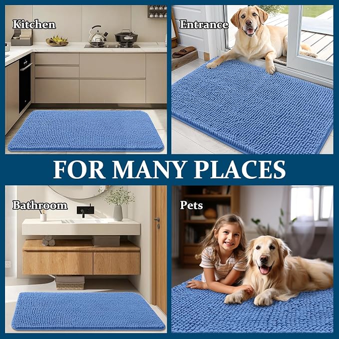 OLANLY Dog Door Mat for Muddy Paws 45x27, Absorbs Moisture and Dirt, Absorbent - Image 8