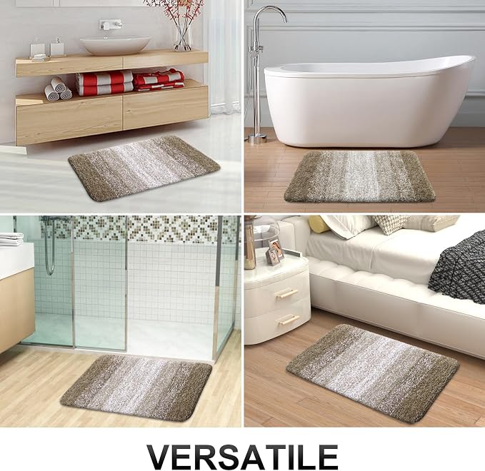 OLANLY Small Bathroom Rugs Mat 24x16, Extra Soft Absorbent Microfiber Bath Rugs - Image 7