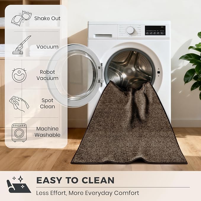PURRUGS Dirt Trapping Door Mat 34" x 59", Non-Slip Machine Washable Entry Rug - Image 7