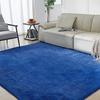 Ultra Soft Rug for Living Room, 5X8 Fluffy Shag Area Rug for Bedroom, Modern - Image 2