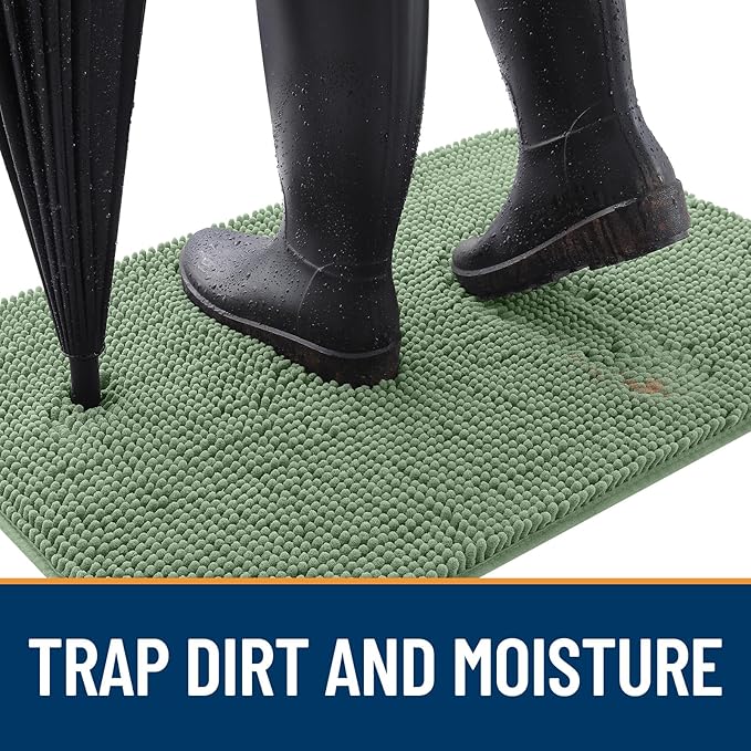 OLANLY Dog Door Mat for Muddy Paws 59x20, Absorbs Moisture and Dirt, Absorbent - Image 2