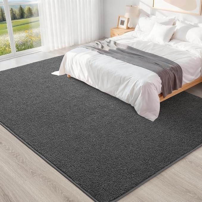 4x6 Feet Grey Area Rugs for Bedroom, Indoor Washable Memory Foam Rug for Living - Image 6
