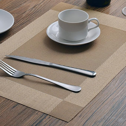 Table Placemats Dining Table Place Mats Set of 4 Heat Resistant Insulation - Image 4