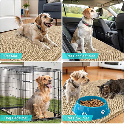 OLANLY Dog Door Mat for Muddy Paws 34x21, Absorbs Moisture and Dirt, Absorbent - Image 7