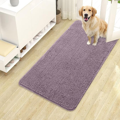 OLANLY Dog Door Mat for Muddy Paws 40x24, Absorbs Moisture and Dirt, Absorbent by OLANLY