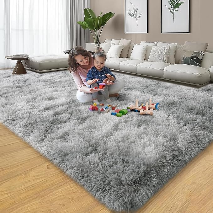 qulint 9x12 Area Rug for Living Room, Soft Shag Large Rug for Bedroom Fluffy - Image 7