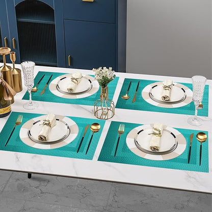 PIGCHCY Placemats Set of 8 Washable Durable Place Mats Vinyl Heat Resistant - Image 7
