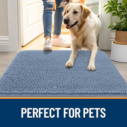 OLANLY Dog Door Mat for Muddy Paws 70x46, Absorbs Moisture and Dirt, Absorbent - Image 6