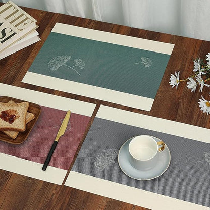 PIGCHCY Placemats Set of 8, Country Rustic Placemats Non-Slip Washable Durable - Image 7