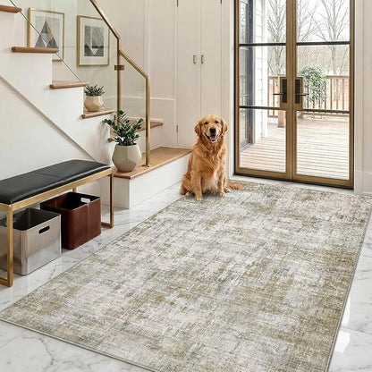 4x6 Area Rugs Washable Living Room Rug-No Slip Soft Carpets Modern Abstract by Unknown